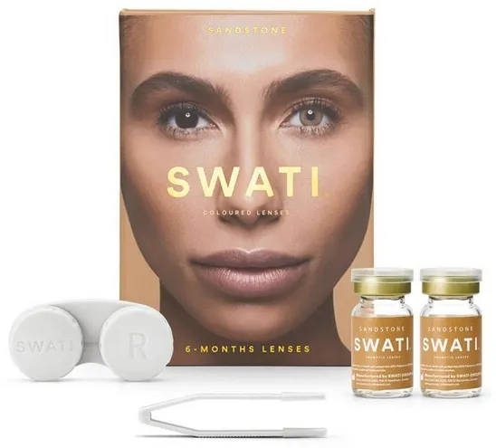 SWATI - Farvede Kontaktlinser 6 Måneder Sandstone